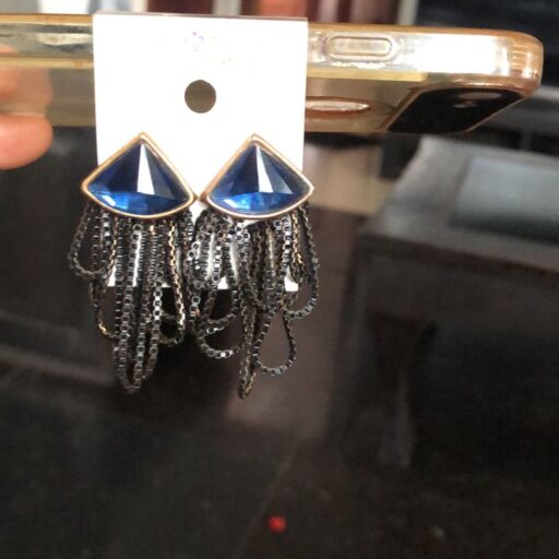 Boucles Topaze Bleue Nocturne